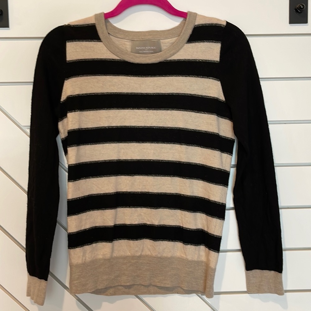 Striped 100% Merino Wool sweater from Banana